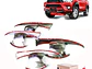 Set 4 Fondo Manillas Cromadas Toyota Hilux 2016 - 2020  - Miniatura 2