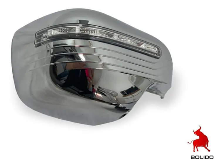 Cubre Espejo Cromado Con Luz Led Nissan Np 300 2016-2020 1