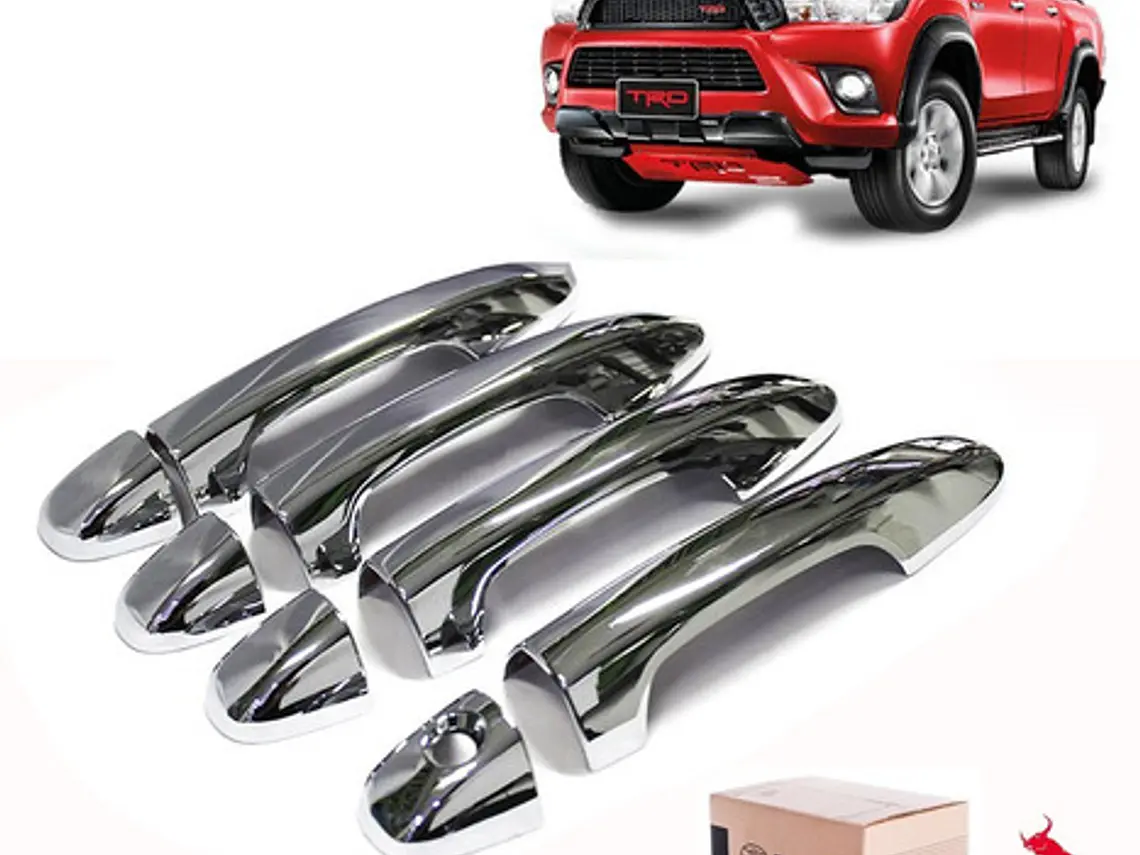 Set 4 Cubre Manillas Cromadas Toyota Hilux Revo 2016 - 2022  2