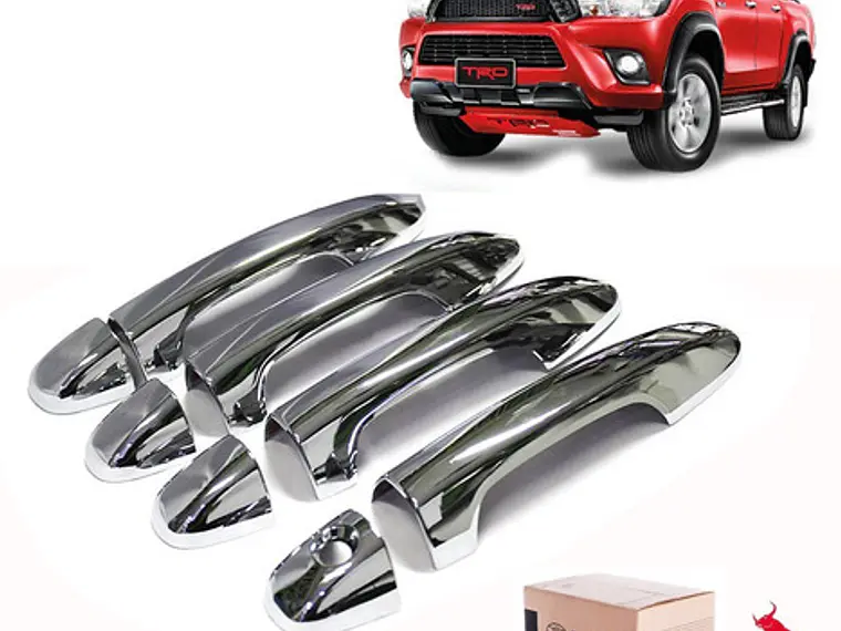 Set 4 Cubre Manillas Cromadas Toyota Hilux Revo 2016 - 2022  2