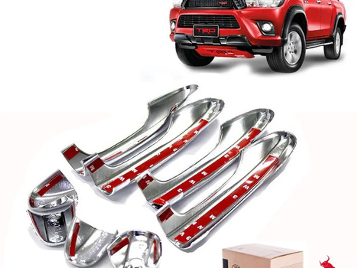 Set 4 Cubre Manillas Cromadas Toyota Hilux Revo 2016 - 2022  3