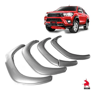 Fangueras Extension Tapabarro Grises Toyota Hilux Revo 2016+