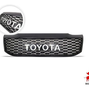 Mascara Rejilla  Negra Con Logo Toyota Hilux Vigo 2012 -2016