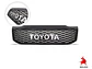 Mascara Rejilla  Negra Con Logo Toyota Hilux Vigo 2012 -2016 - Miniatura 2