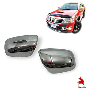 Cubre Espejos Cromados Sin Led Toyota Hilux Vigo 2008 - 2016