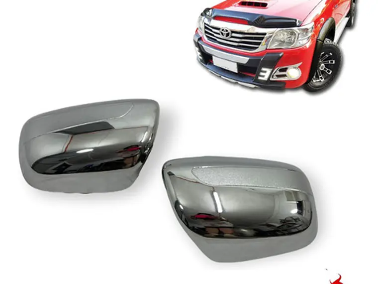 Cubre Espejos Cromados Sin Led Toyota Hilux Vigo 2008 - 2016 2