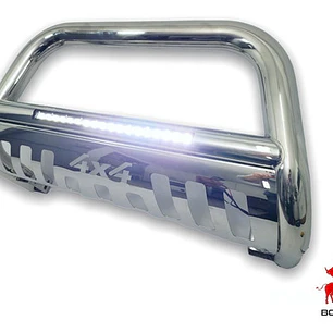 Defensa Acero Inoxidable 4x4 Con Led Universal