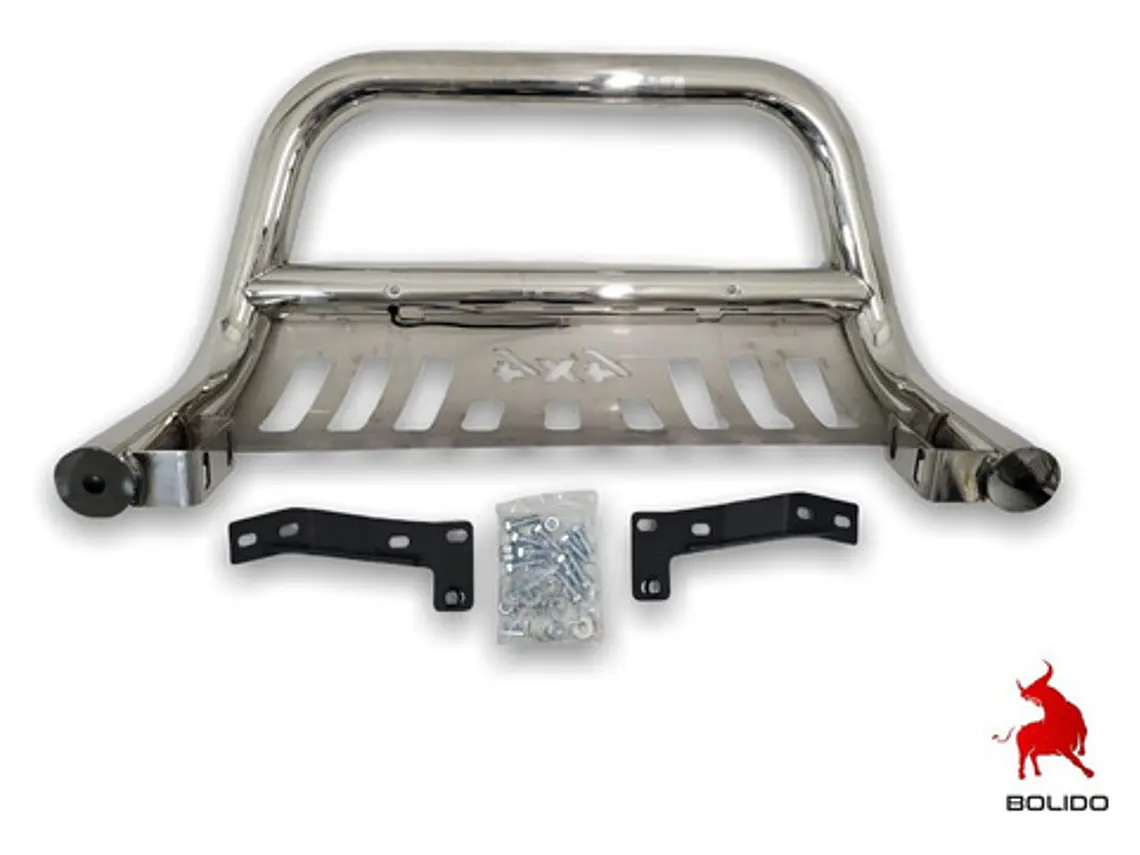 Defensa Acero Inoxidable 4x4 Con Led Universal 4