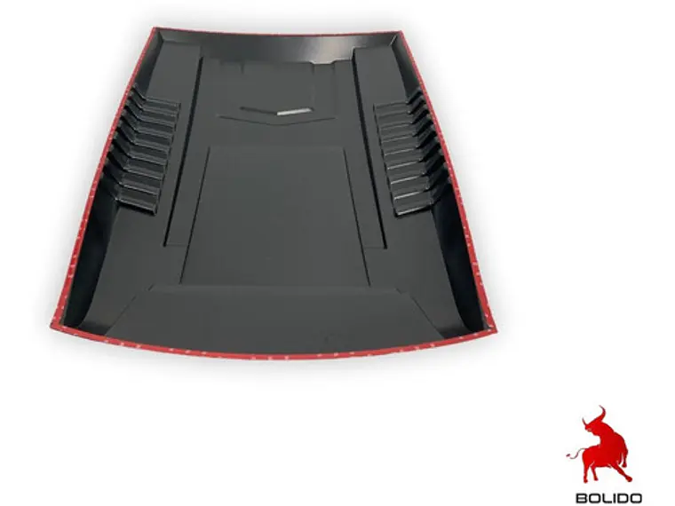 Moldura Cubre Capot Negra Toyota Hilux Revo 2016  2021 4