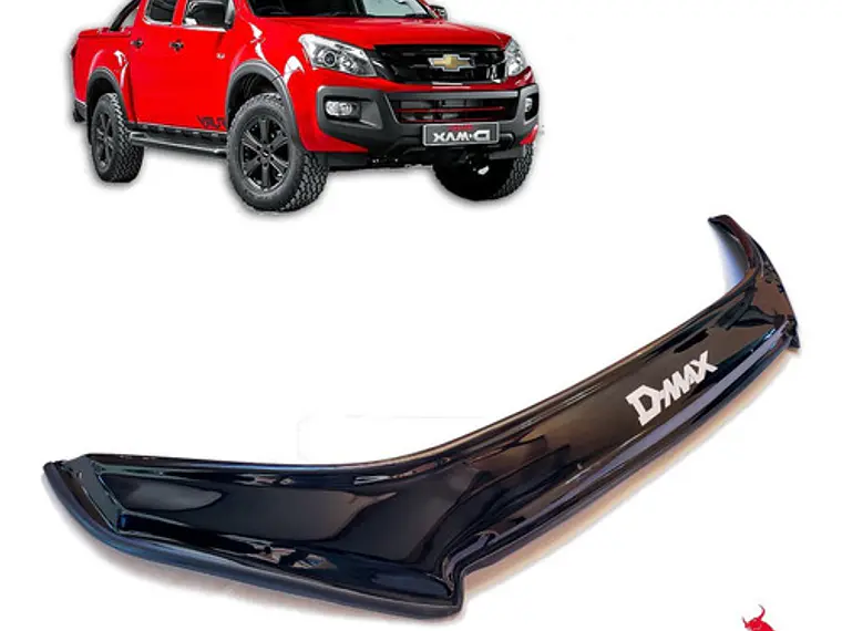 Deflector Capot Negro Con Logo Chevrolet Dmax  2011 - 2014 1