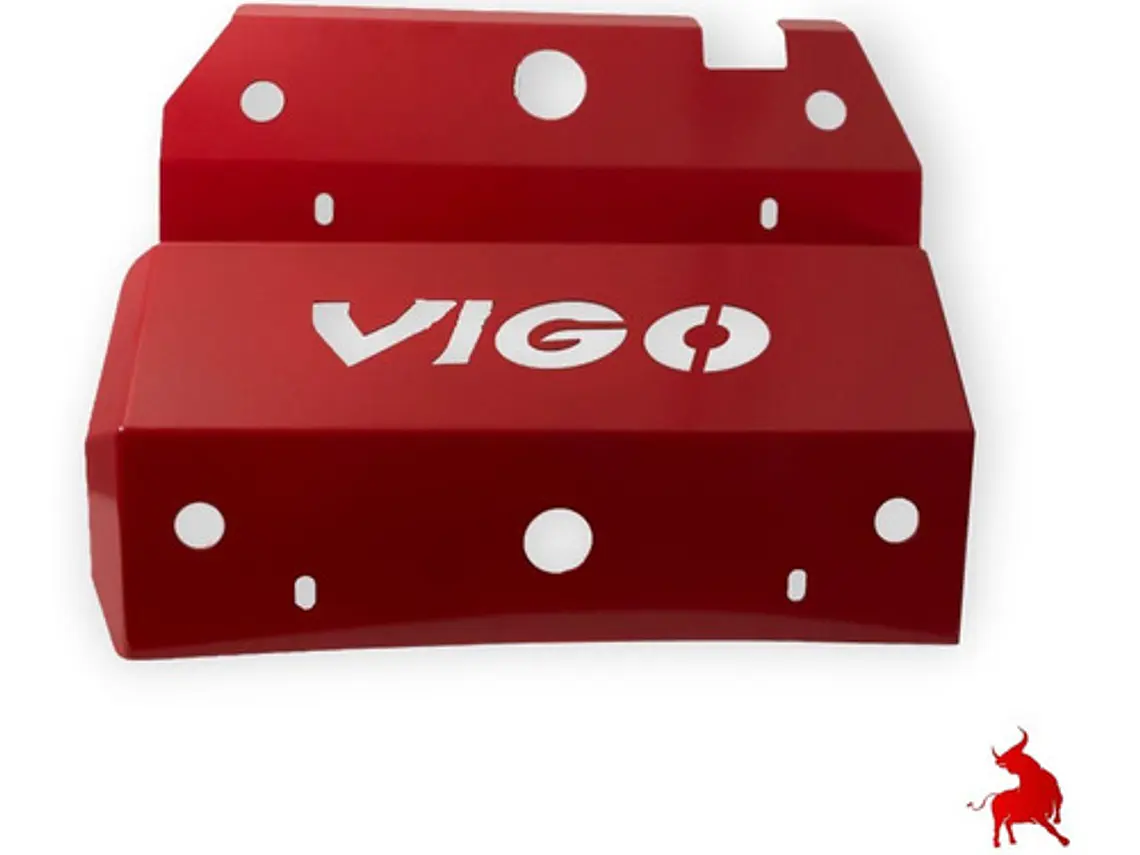 Cubre Carter Tapa Motor Roja Toyota Hilux Vigo 2006-2016 1