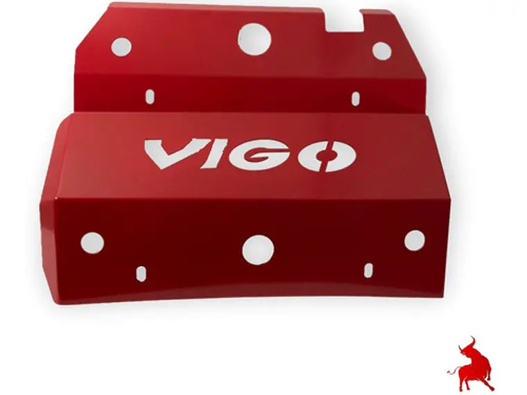 Cubre Carter Tapa Motor Roja Toyota Hilux Vigo 2006-2016 1