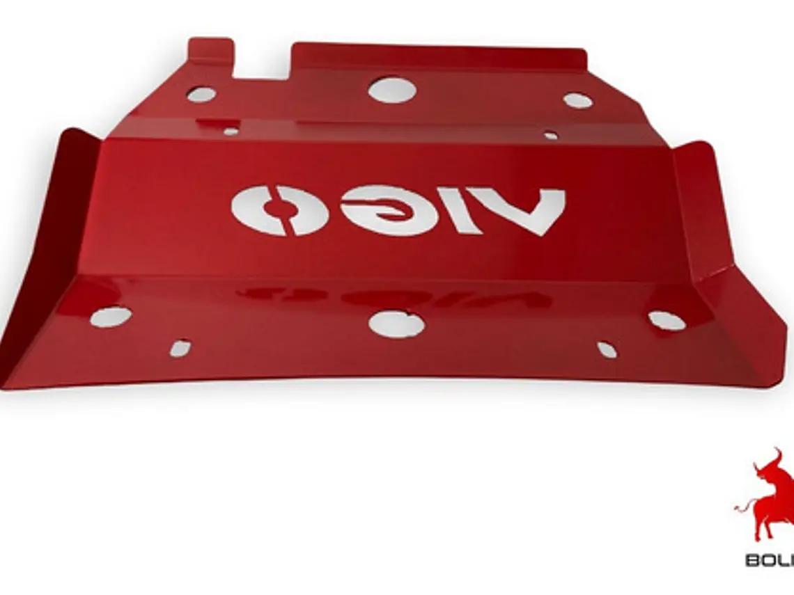Cubre Carter Tapa Motor Roja Toyota Hilux Vigo 2006-2016 3