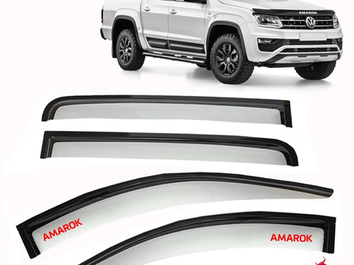 Aletas Bota Aguas Bicolor Logo Volkswagen Amarok 2010 - 2022 1