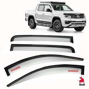 Aletas Bota Aguas Bicolor Logo Volkswagen Amarok 2010 - 2022