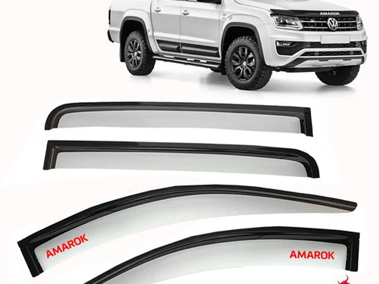 Aletas Bota Aguas Bicolor Logo Volkswagen Amarok 2010 - 2022 1