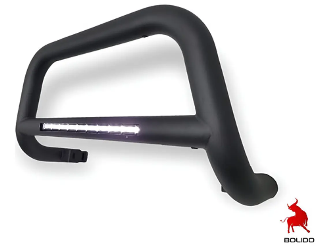 Defensa Metalica Negra Con Led Toyota Hilux Vigo 2006-2016 1