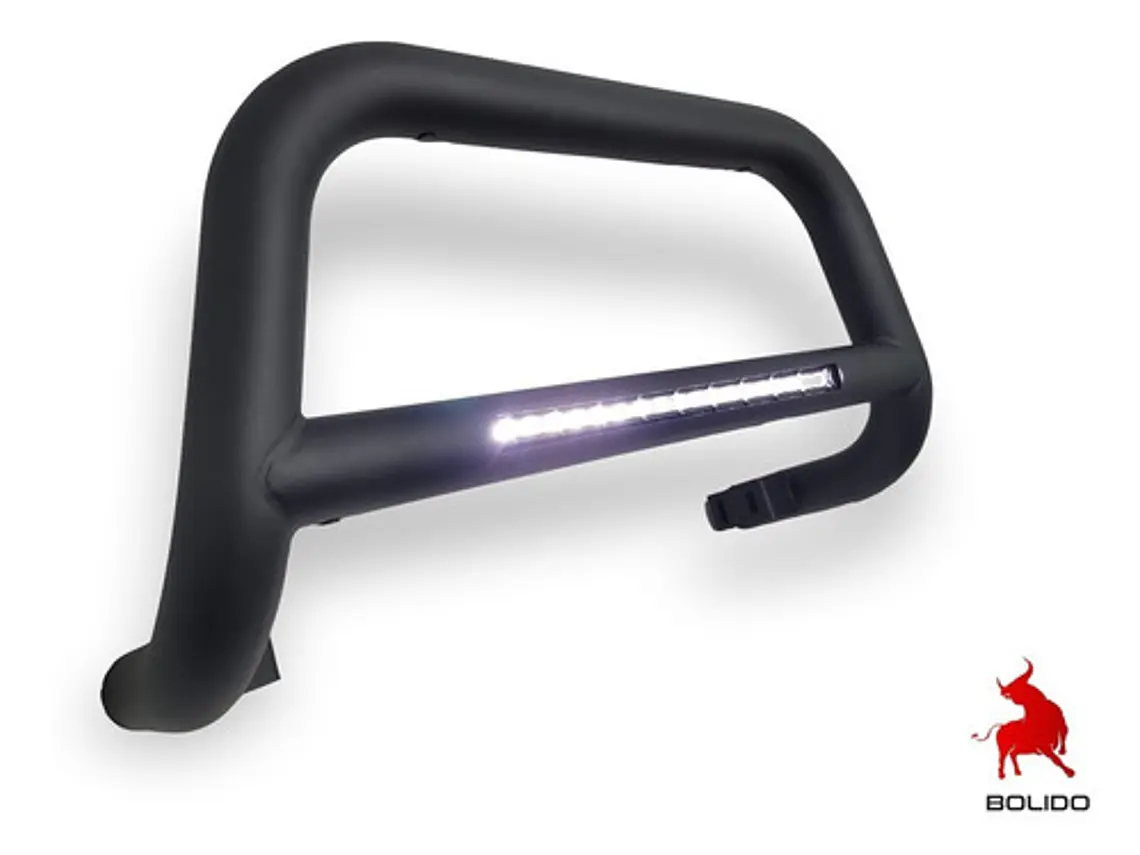 Defensa Metalica Negra Con Led Toyota Hilux Vigo 2006-2016 4