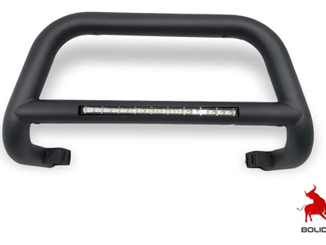 Defensa Metalica Negra Con Led Toyota Hilux Vigo 2006-2016 6