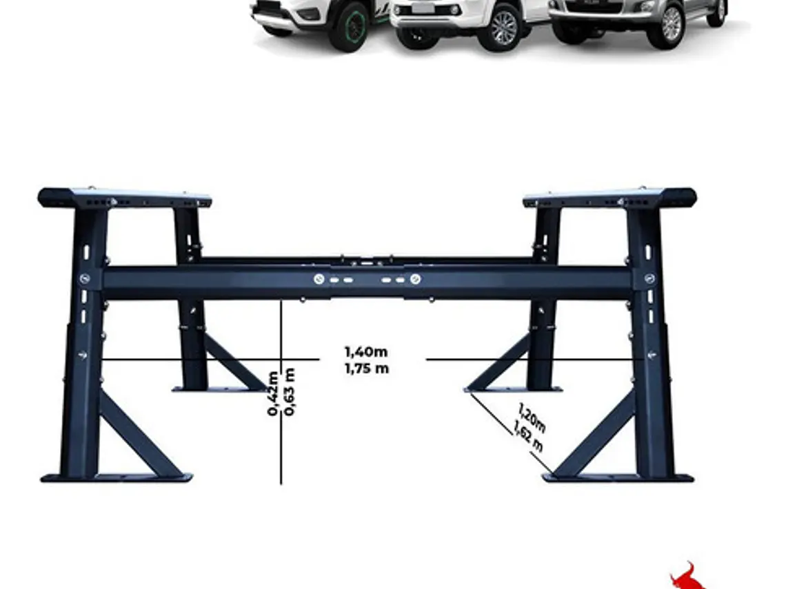 Rack De Pickup Para Carga Negro Universal 3