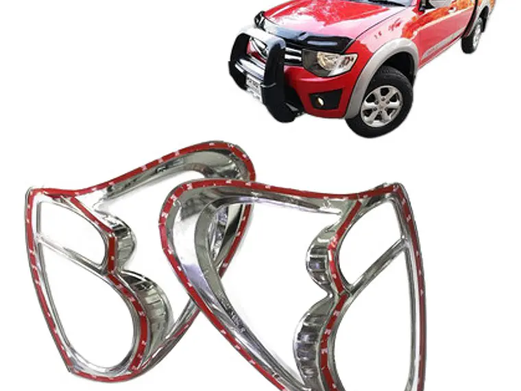 Biseles Cromados Focos Traseros Mitsubishi L200 2007 - 2015  2