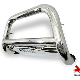 Defensa Bumper Acero Inoxidable Logo Toyota Hilux 2006 -2016