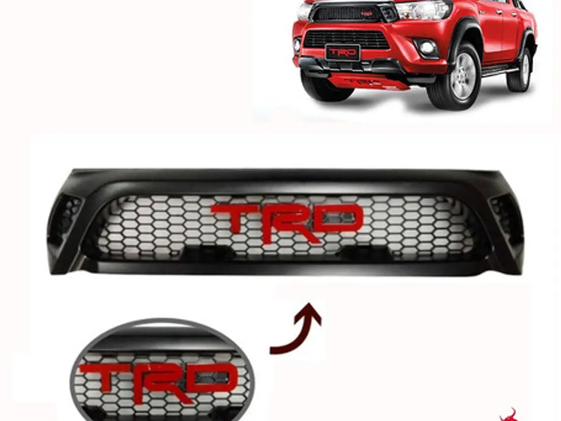 Mascara Rejilla Logo Trd Toyota  Hilux Revo 2016  - 2020 1