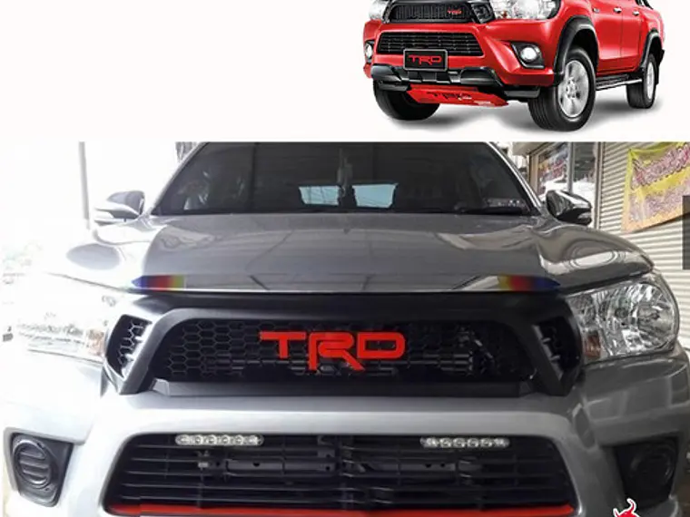 Mascara Rejilla Logo Trd Toyota  Hilux Revo 2016  - 2020 5