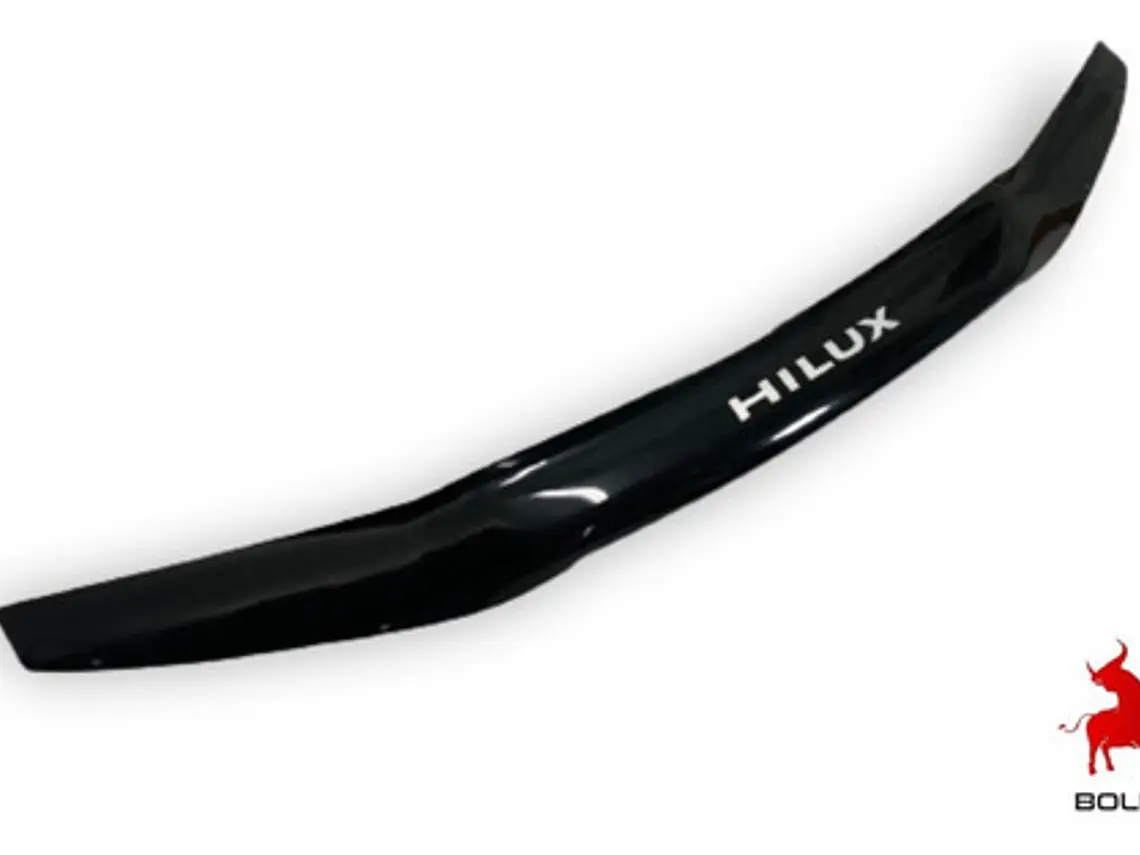 Deflector Capot Negro Con Logo Toyota Hilux Vigo 2012-2016 2