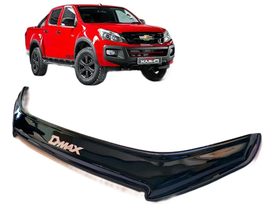 Deflector Capot Negro Con Logo Chevrolet Dmax  2020 - 2022 1