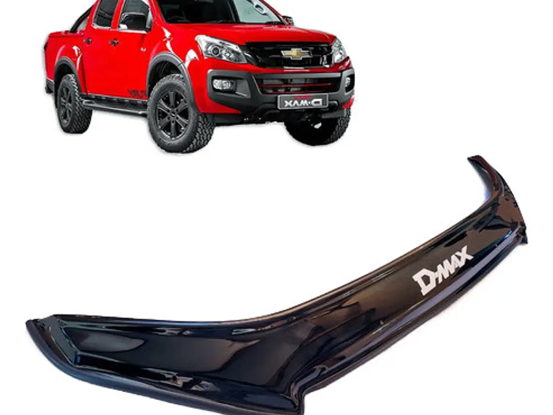 Deflector Capot Negro Con Logo Chevrolet Dmax  2020 - 2022 2