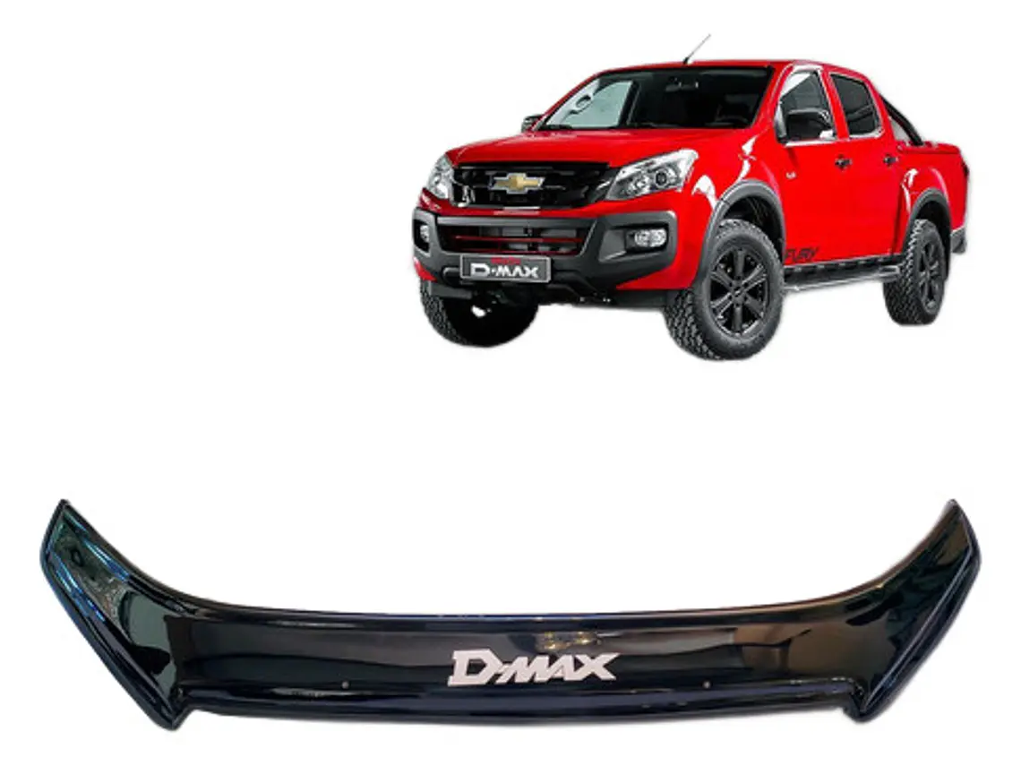 Deflector Capot Negro Con Logo Chevrolet Dmax  2020 - 2022 3