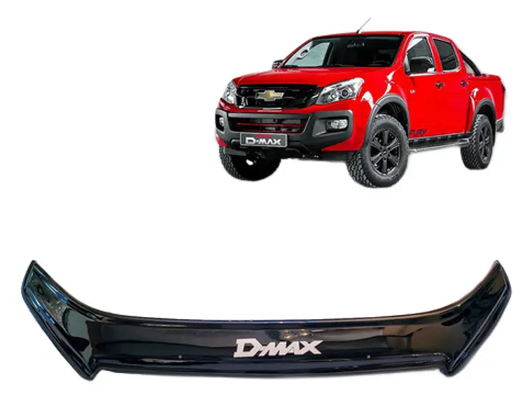 Deflector Capot Negro Con Logo Chevrolet Dmax  2020 - 2022 3