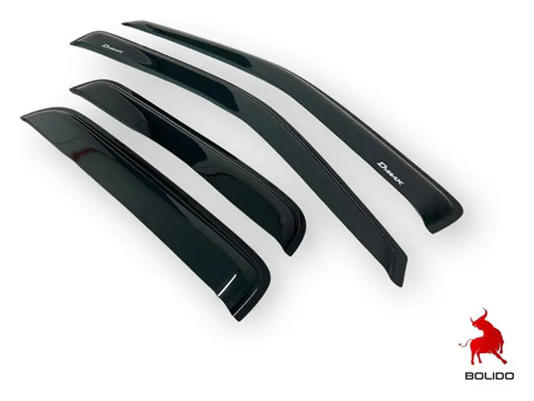 Aletas Bota Aguas Negras Con Logo Chevrolet Dmax 2007-2014 2