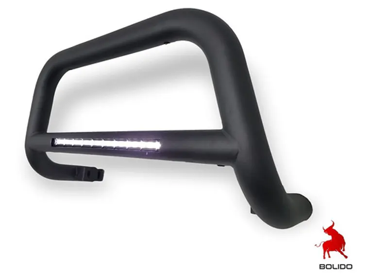 Defensa Metalica Negra Con Led Toyota Hilux Revo 2016-2022 3