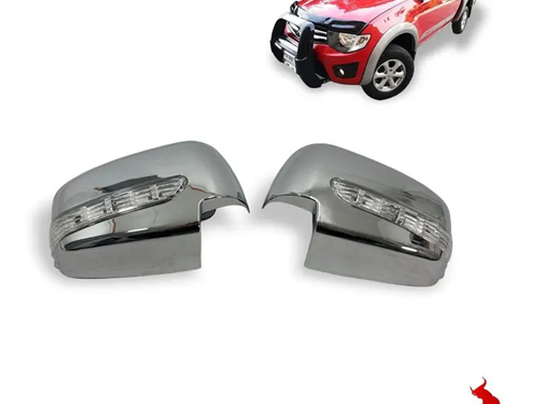 Cubre Espejos Luz Led Cromados Toyota Hilux Vigo 2006-11 2
