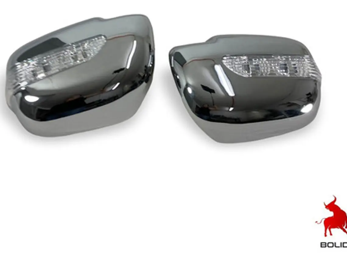 Cubre Espejos Luz Led Cromados Toyota Hilux Vigo 2006-11 3