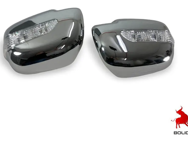 Cubre Espejos Luz Led Cromados Toyota Hilux Vigo 2006-11 3