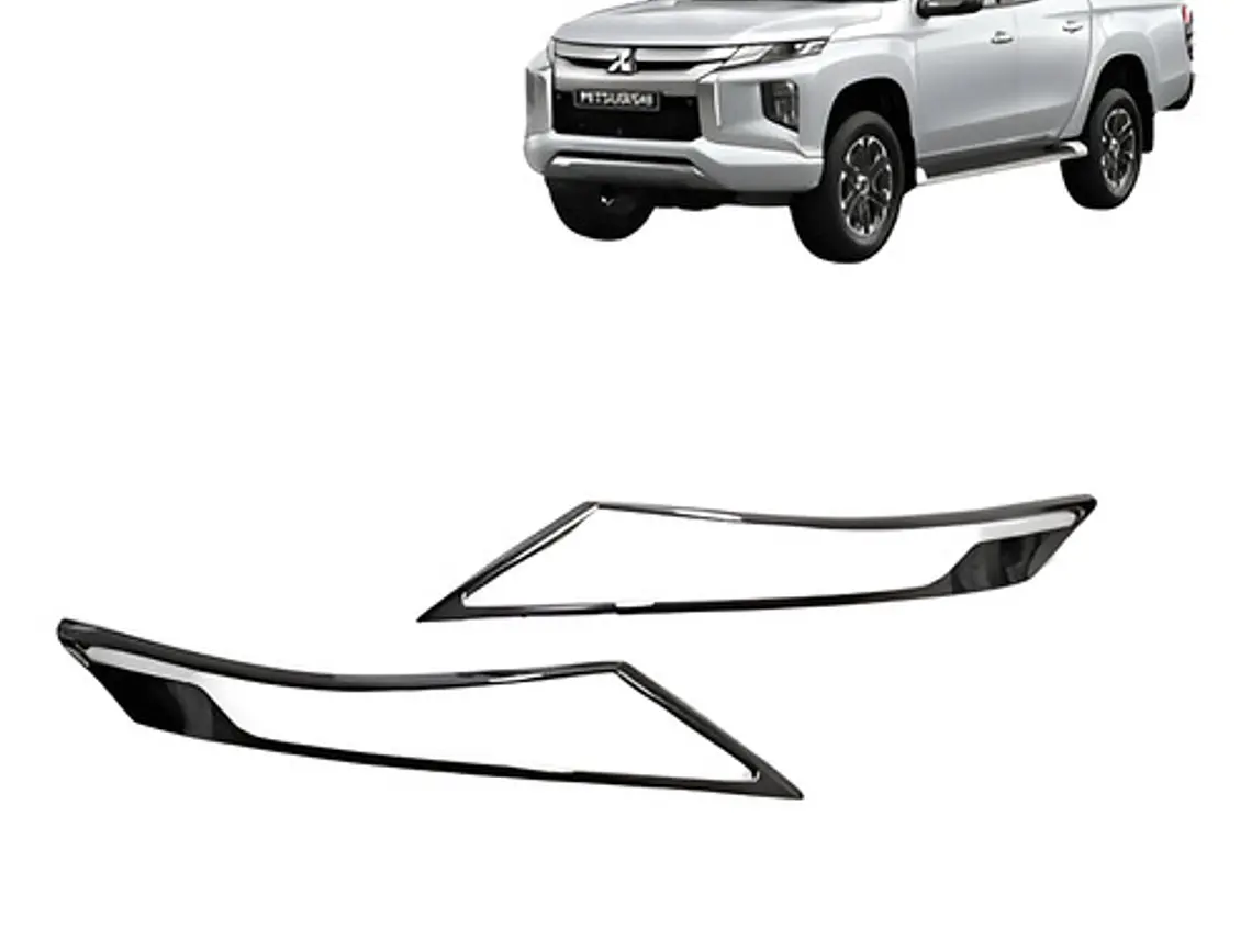 Biseles Cromados Focos Delanteros  Mitsubishi L200 2019-2022 1