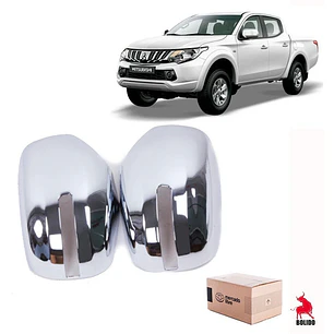 Cubre Espejo Cromado Sin Luz Led Mitsubishi L200 2016-19