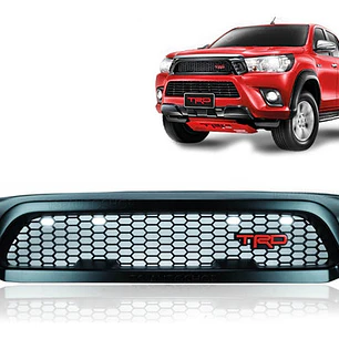 Mascara Rejilla Toyota Hilux Trd Revo Con Led 2016 - 2020