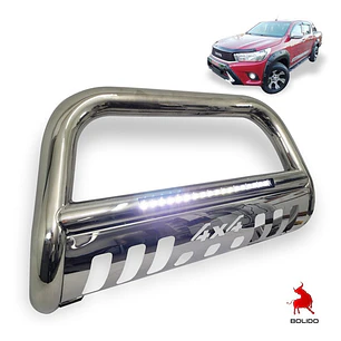 Defensa Acero Inoxidable 4x4 Led Toyota Hilux Revo 2016-22