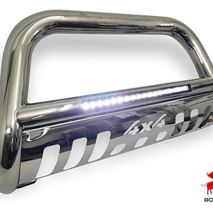 Defensa Acero Inoxidable 4x4 Led Toyota Hilux Revo 2016-22
