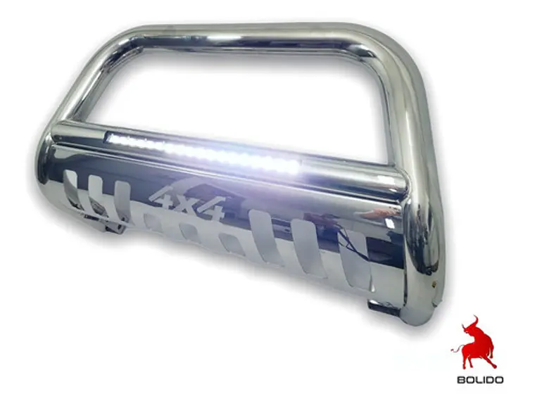 Defensa Acero Inoxidable 4x4 Led Toyota Hilux Revo 2016-22 4