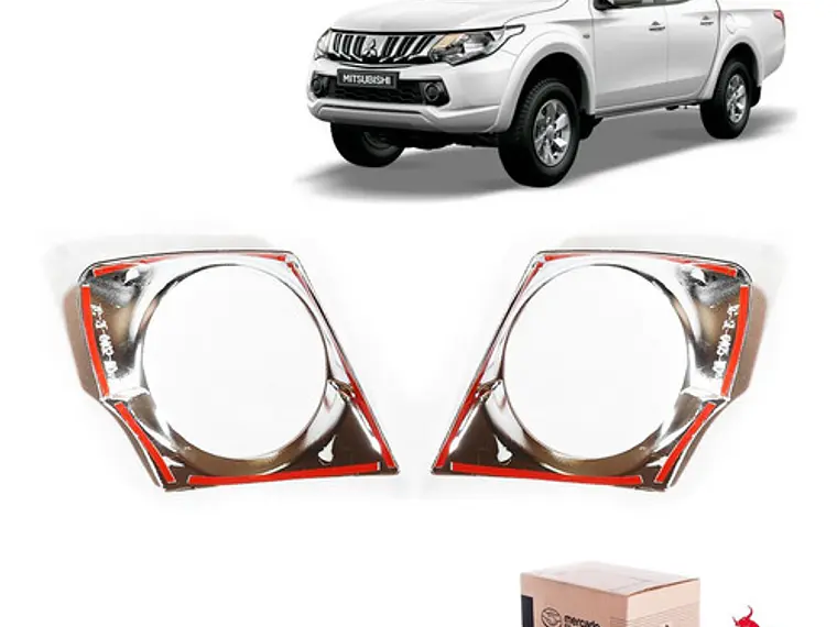 Kit Biseles Cromados Neblineros  Mitsubishi L200 2016+  1