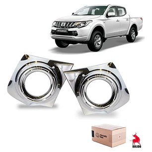 Kit Biseles Cromados Neblineros  Mitsubishi L200 2016+ 