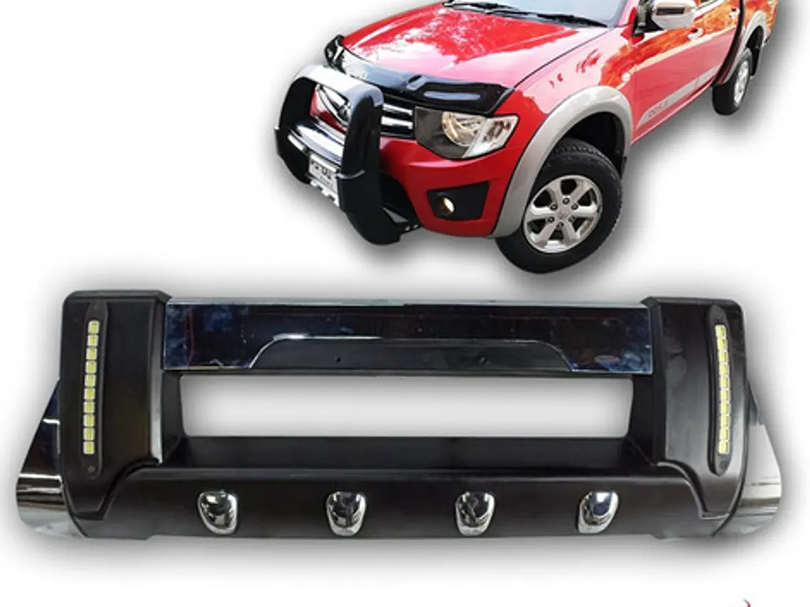 Defensa Bumper Parachoque Con Led Mitsubishi L200 2007 -2015 2