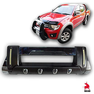 Defensa Bumper Parachoque Con Led Mitsubishi L200 2007 -2015