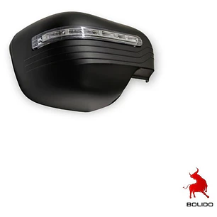 Cubre Espejo Negro Con Luz Led Nissan Np 300 2016-2019