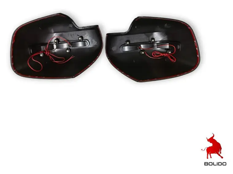 Cubre Espejo Negro Con Luz Led Nissan Np 300 2016-2019 3